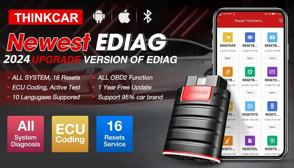 THINKCAR Thinkdiag OBD2 Scanner – Full Software Bidirectional Car Diagnostic Tool