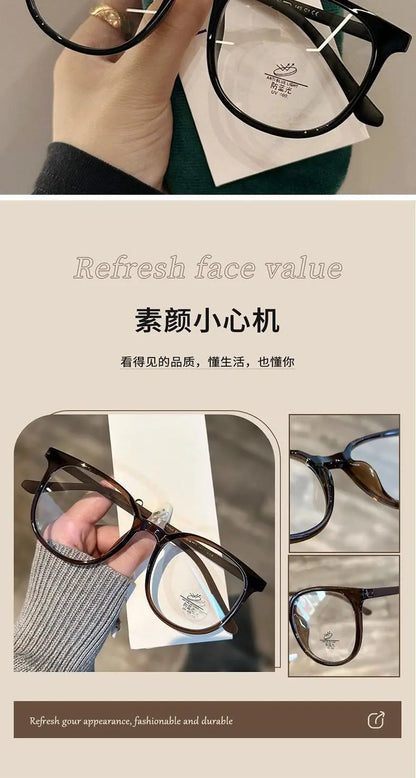 Transparent Round & Square Blue Light Blocking Glasses for Men & Women – Anti-Glare Computer Eyewear