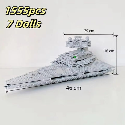MOC Cosmic Fighter Spaceship Model — Building Blocks Toy Ornament for Children & Boys, Holiday Gift
