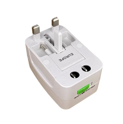 Universal Power Plug Adapter - International Travel AC Charger Converter for EU, US, AU, UK, Electrical Socket Outlet