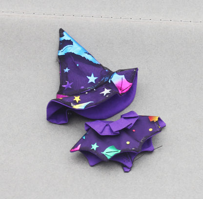 Labubu Halloween Cloak Dress with Hat — 10.5cm V4 The Monsters Pin for Love Series Doll Clothes & Accessories