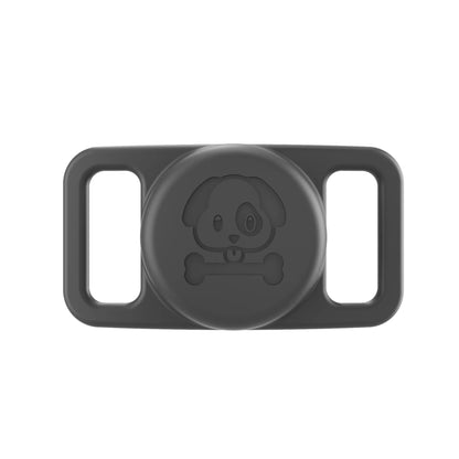2-Pack AirTag Dog Collar Holders — Waterproof Silicone Hidden Loop Anti-Lost Tracker Accessory