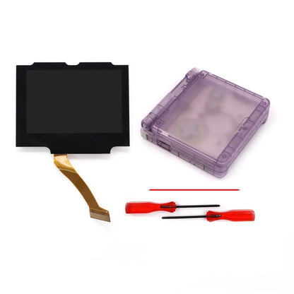 Laminated V5 IPS GBA SP Backlight LCD Replacement Mod Kit – Backlit Screen for Game Boy Advance SP, No Shell Cutting Needed