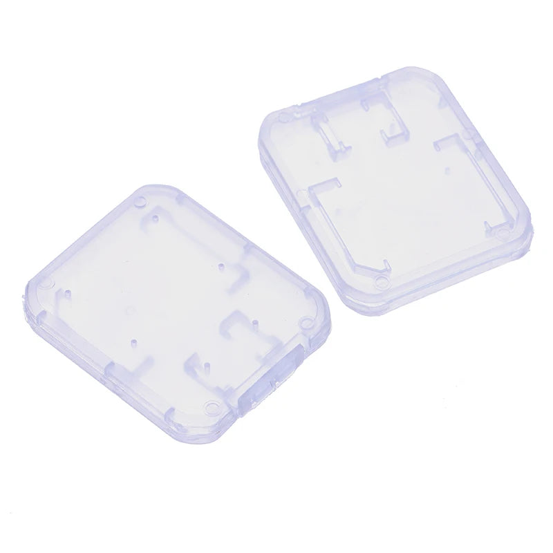 10-Pack Clear Plastic Memory Card Cases – Transparent Micro SD & TF Card Storage Box Holder