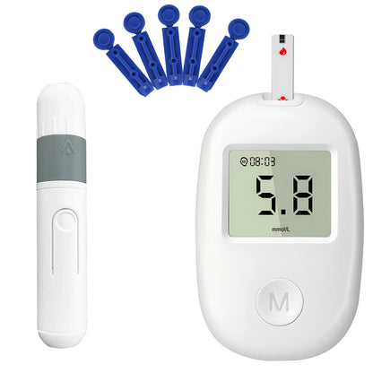 Blood Glucose Meter Kit - Digital Diabetes Monitor with 50 Test Strips and Lancets for Blood Sugar Testing