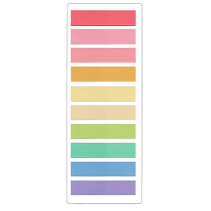 2400PCS Transparent Colorful Sticky Notes – Self-Adhesive Index Memo Pads for Office, School & Creative Stationery Use