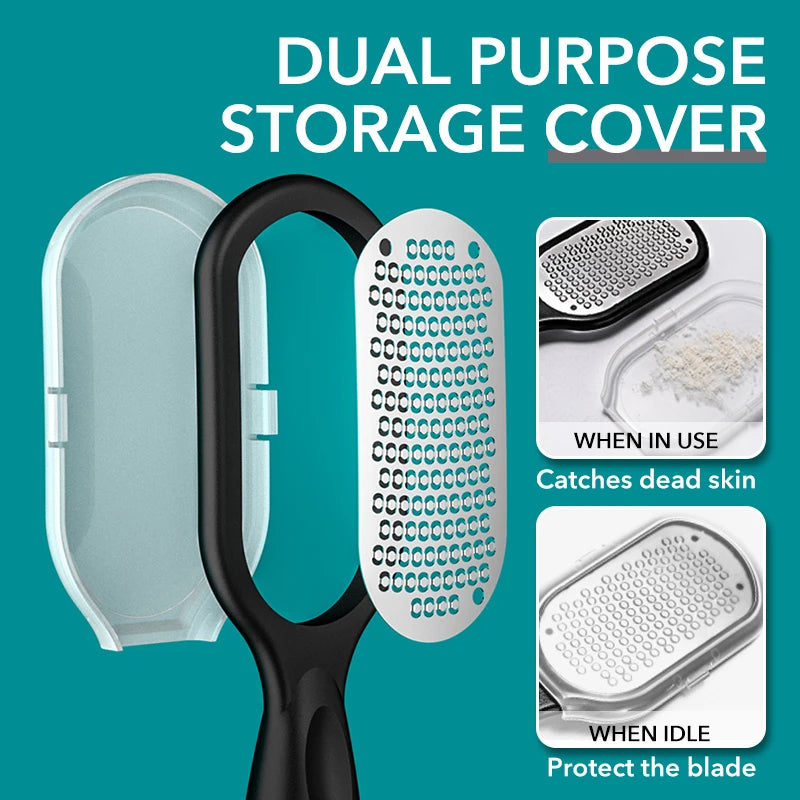 Professional Stainless Steel Callus Remover Foot File Scraper - Pedicure Tool for Dead Skin Removal, Heel & Feet Care - 1 Piece