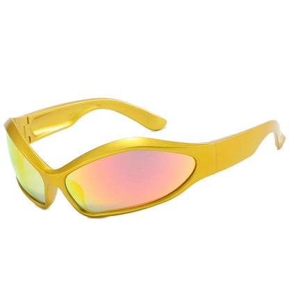 Y2K Punk Sunglasses - Special-Shaped UV400 Windproof Goggles for Men and Women, Cycling and Party Eyewear