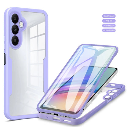 360° Full Body Screen Protector Case for Samsung Galaxy A Series - Transparent Shockproof Protective Cover