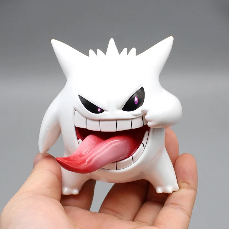 Pokemon Gengar Action Figure - Sticking Tongue Out Anime Collectible Statue, Different Colors, Kawaii Model Kids Toy & Gift