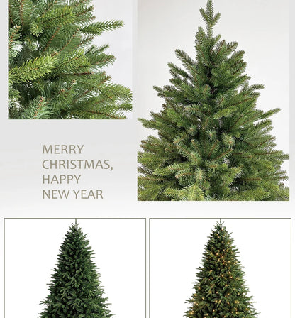 High-End PE Mixed Artificial Christmas Tree — 1.2m & 1.8m Decorative Holiday Tree for Gifts & Home Decor