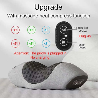 Electric Waist Pillow – Heated Vibrating Sleep Pad for Lumbar Support & Pain Relief