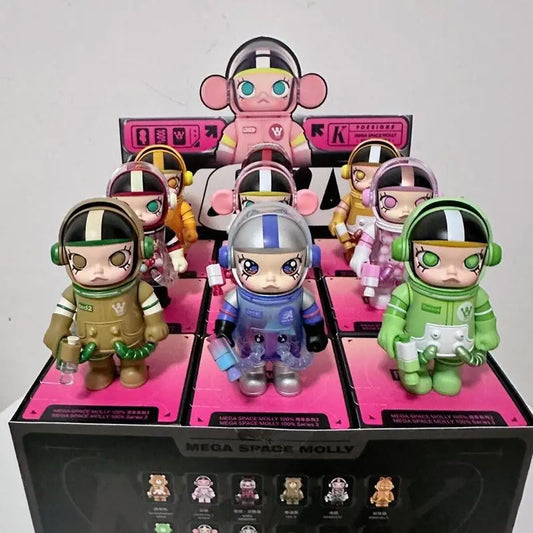 Bubble Mart MOLLY 100% Jasmine Blind Box – Anniversary Series Astronaut Handmade Desktop Ornament