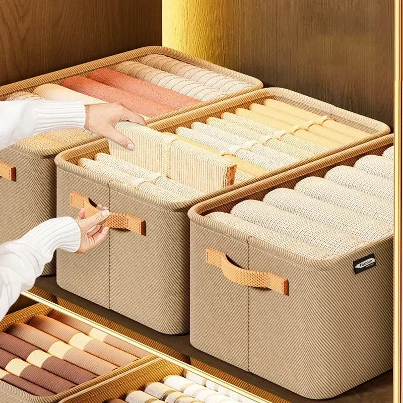 Thick Clothes Organizer Storage Box — Drawer Cabinet for Pants, Sweaters, Jeans, and Wardrobe Clothes