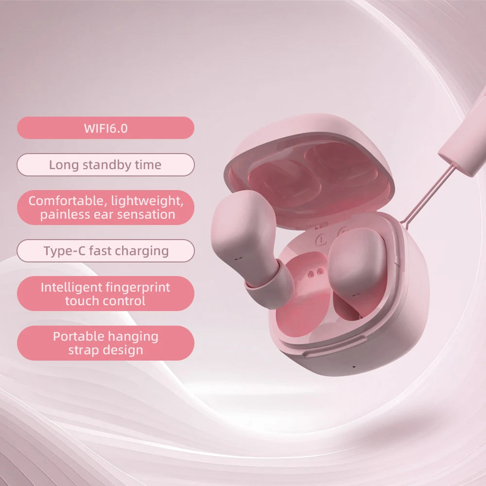 MINISO Bluetooth 6.0 Earbuds - Ergonomic HiFi Stereo Gaming Earphones with Microphone