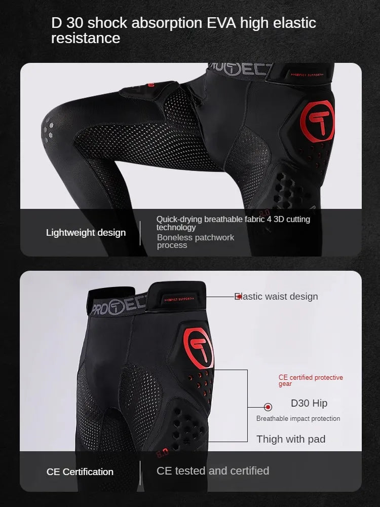 T Brand Motorcycle Racing Pants – Off-Road Hip Protection Anti-Drop Pants for Cycling & Outdoor Riding