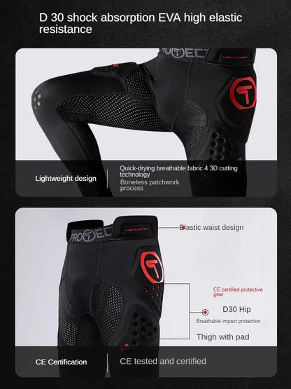 T Brand Motorcycle Racing Pants – Off-Road Hip Protection Anti-Drop Pants for Cycling & Outdoor Riding