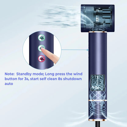5-in-1 High-Speed Brushless Hair Dryer Brush – Negative Ionic Hot Air Styling Comb & Auto Hair Curler