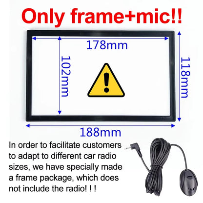 XIMA 7-Inch 2DIN Android Car Radio - Touchscreen MP5, CarPlay, Bluetooth, FM, USB & Camera