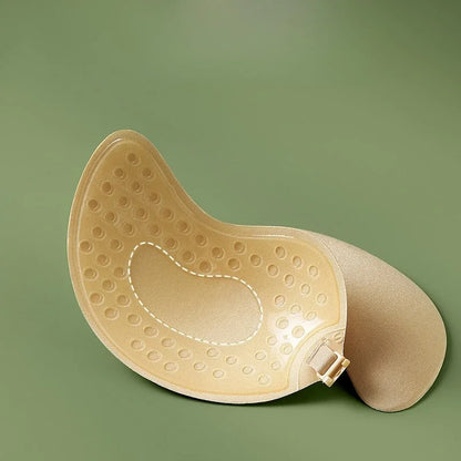 Invisible Strapless Adhesive Stick-On Bra - Seamless Silicone Push-Up Breast Tape, Nipple Covers & Bralette for Women