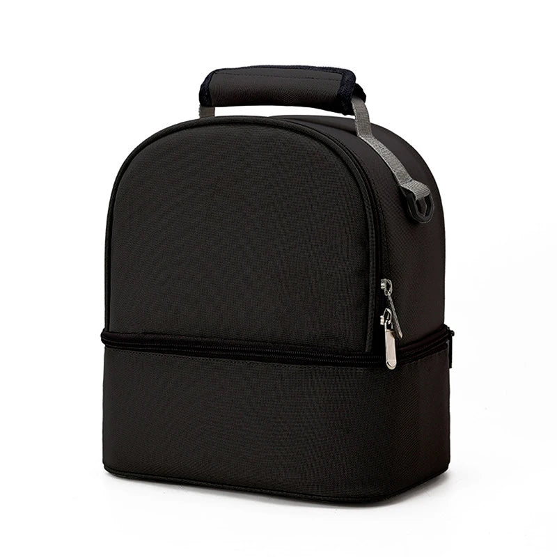 Insulated Double-Layer Mommy Bag — Large Capacity Travel & Picnic Baby Food Handbag