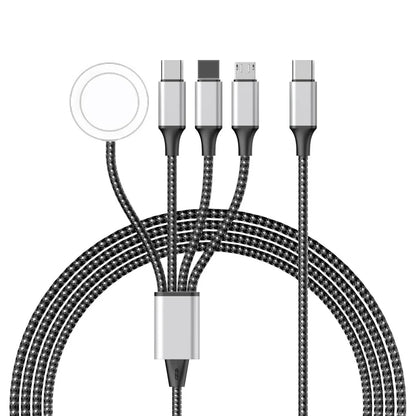 4-in-2 Multi Watch Charging Cable – Fast USB Type-C Charger for iWatch, iPhone, AirPods & iPad Accessories