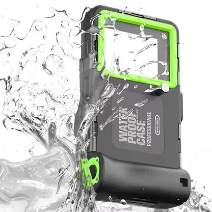 Waterproof Phone Case - 15m Diving Protective Housing with Lanyard for iPhone & Samsung Phones up to 6.8"
