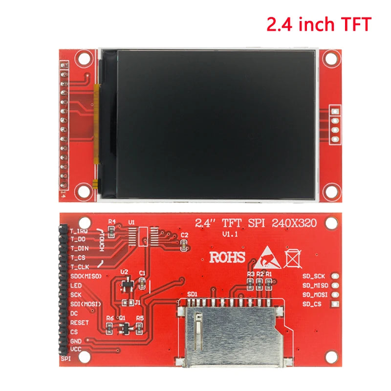 TFT LCD Display Module 0.96-2.8 Inch IPS SPI - ST7735 65K Full Color Screen for Arduino DIY Projects