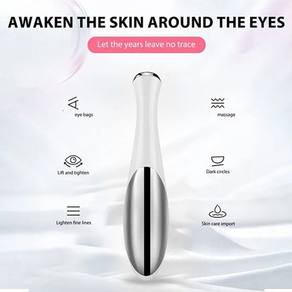 Portable Electric Eye Massage Pen – Lightweight Facial & Eye Care Device with Dry Battery Power