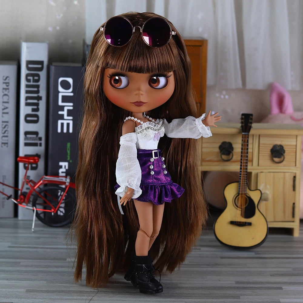 ICY DBS Blythe Doll 1/6 BJD – 30cm Joint Body Set with Random Eyes, Anime Girl Toy Gift