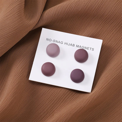 8pcs Hijab Magnetic Pins - Matte Magnet Brooch Buttons for Women Headscarf Shawl Accessories Mixed Colors