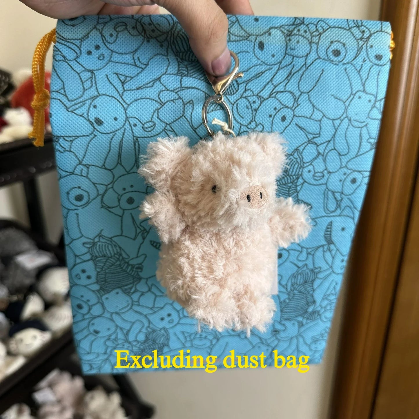 Cute Plush Bag Charm Keychain - Kawaii Soft Toy Pendant Birthday Gift for Girls