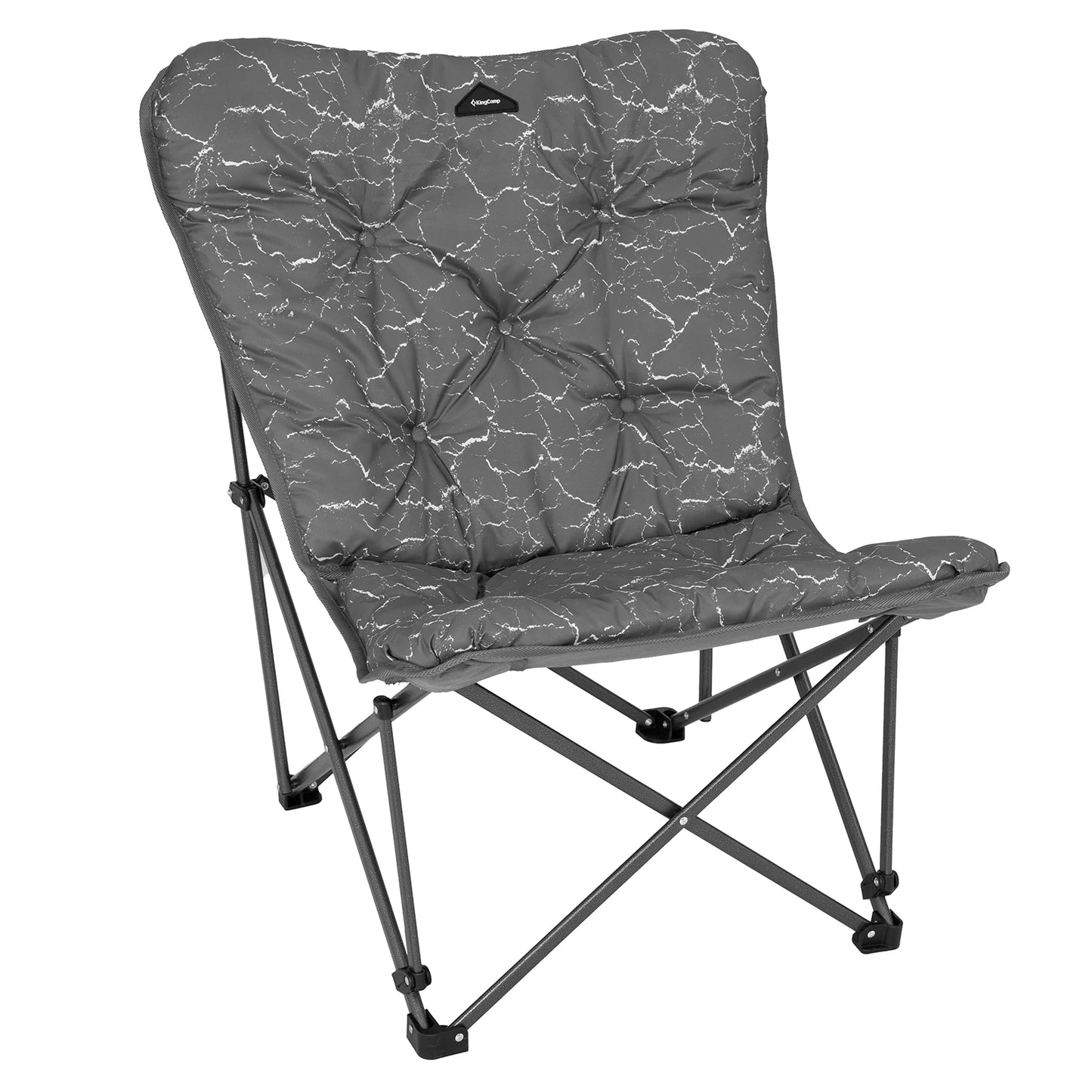 KingCamp Portable Foldable Butterfly Chair – Comfortable Upholstered Seat for Camping, Dorm & Outdoor, 300 lbs