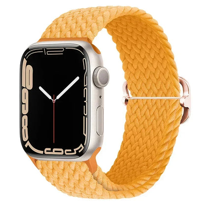Braided Nylon Apple Watch Band – Adjustable Sport Strap Compatible with Ultra 2, Series 10/9/8/7/6/SE (40–49mm) Wrist Bracelet