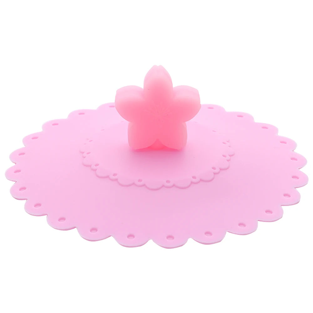 Cartoon 10cm Cute Silicone Cup Cover - Heat-Resistant, Leak-Proof, Dustproof Sealed Lid for Tea Cups