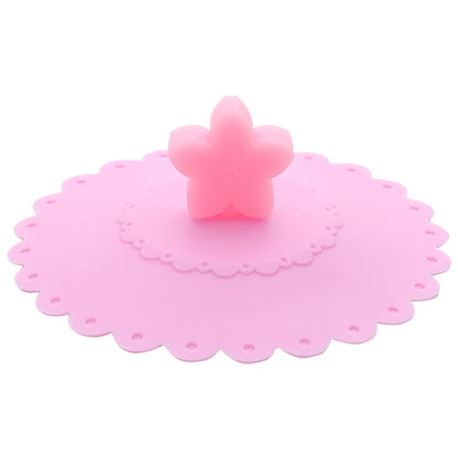 Cartoon 10cm Cute Silicone Cup Cover - Heat-Resistant, Leak-Proof, Dustproof Sealed Lid for Tea Cups
