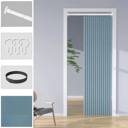 Pleated Accordion Folding Door Curtain – Privacy Panel for Bedroom, Wardrobe, Shoe Rack & Room Partition