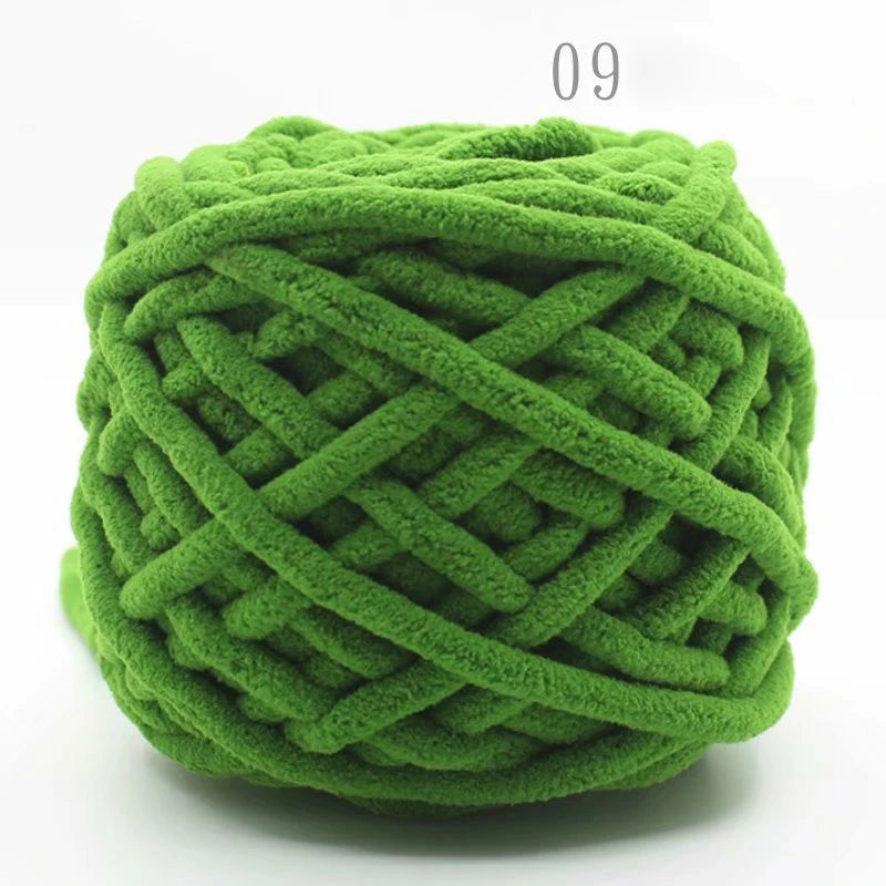 3PCS 300g Soft Chenille Knitting Yarn – Thick Ice Strip Cotton Wool Yarn for DIY Handmade Blankets, Scarves & Craft Projects
