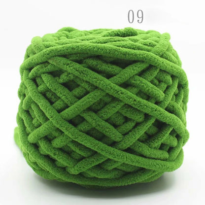 3PCS 300g Soft Chenille Knitting Yarn – Thick Ice Strip Cotton Wool Yarn for DIY Handmade Blankets, Scarves & Craft Projects