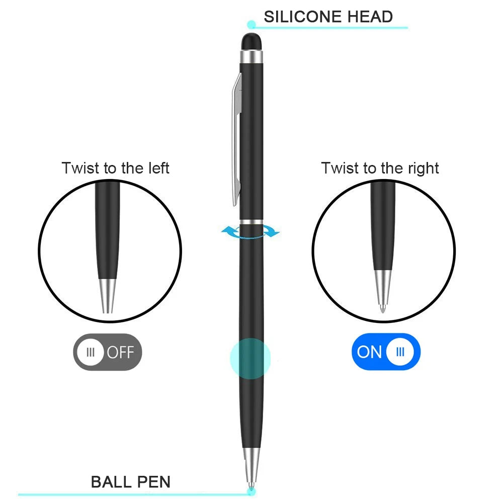 10PCS Universal Stylus Pen Set - Capacitive Touch Screen Drawing Pencil for iPhone, iPad, Samsung & Android Devices