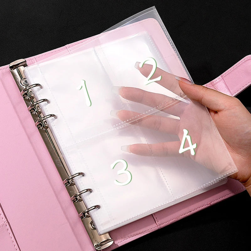 100 Day Couple's Challenge Journal – PU Leather Loose-Leaf Savings Book with Magnetic Buckle, Save & Make Money Notebook