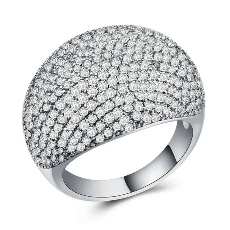 Hip Hop Style Men’s Rings - Copper Iced Out Bling Pave Cubic Zirconia Geometry Fashion Ring Jewelry Charm