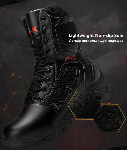 Outdoor Waterproof Safety Shoes – Steel Toe Cap Men's Work Boots, Anti-Smashing, Size 47