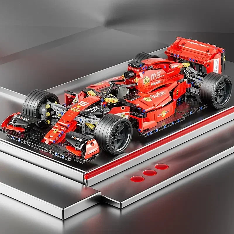 1280PCS Technical Racing Sports Car Building Blocks – Mechanical Supercar Model Kit Puzzle Toy for Kids & Adults Gift
