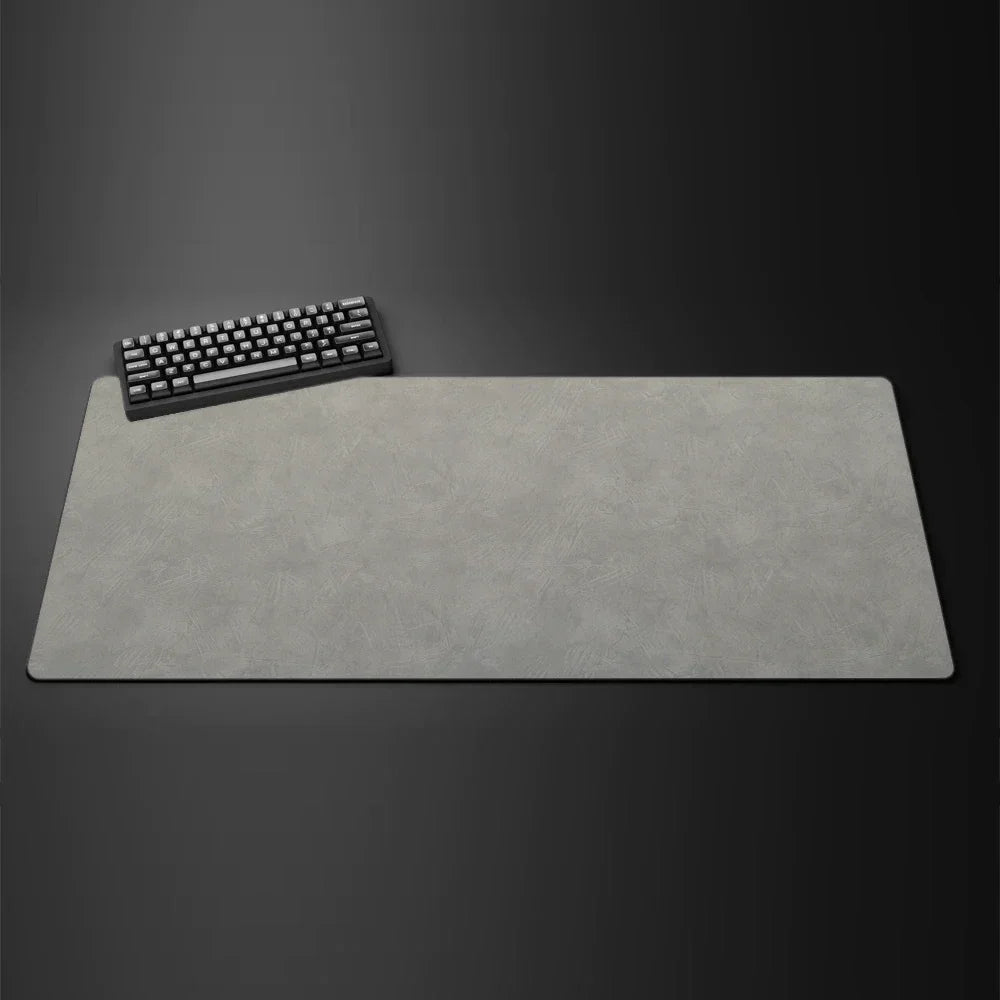 Gray Texture XXL Gaming Mouse Pad – Large 90x40cm Rubber Anti-Slip Desk Mat for Computer Office and Gaming