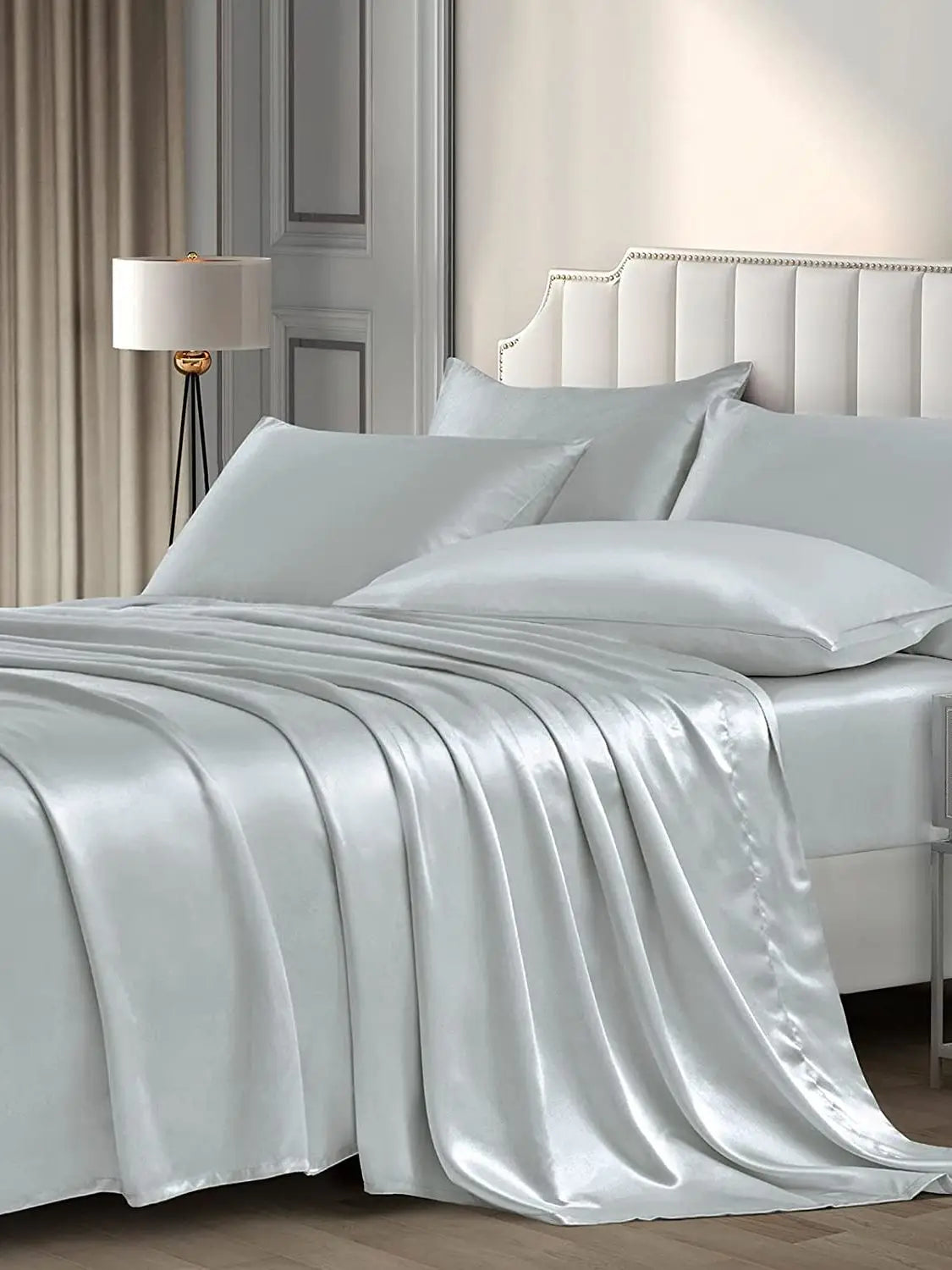 JuwenSilk Mulberry Silk Pillowcase – Silky Satin Natural Silk Pillowcase for Standard & Queen Size Beds