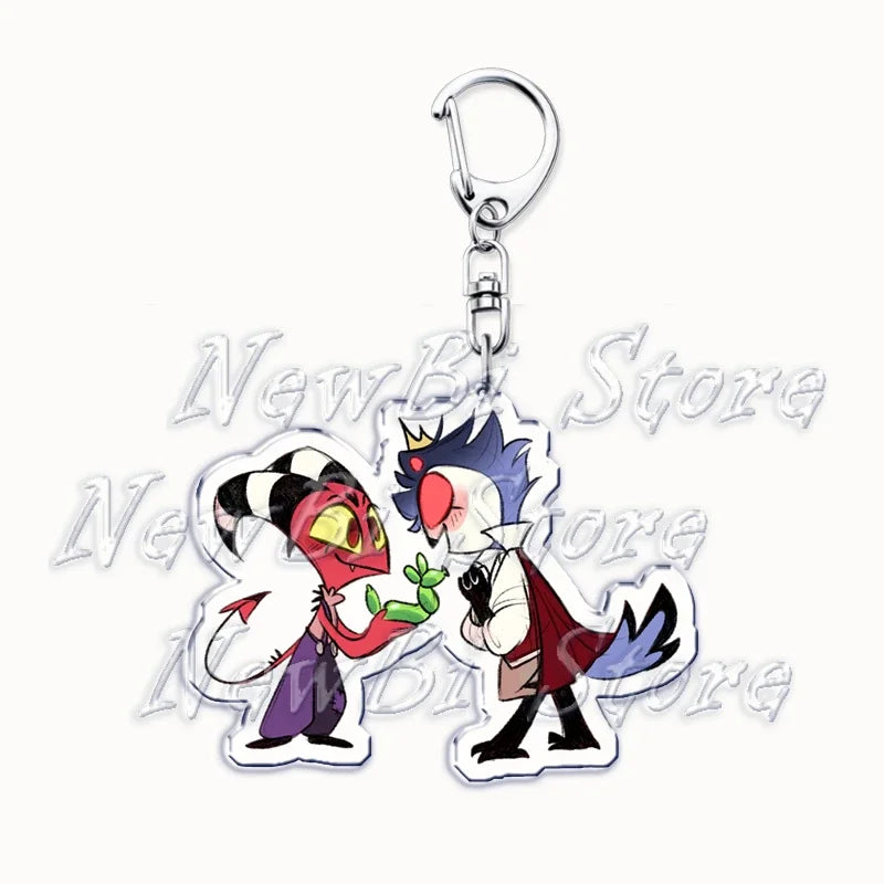 Helluva Blitzo Anime Keychain – Boss Pendant Bag Accessory & Fan Gift Keyring Jewelry