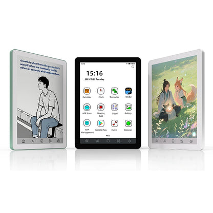Bigme B6 6" E-Book Reader – E-Ink Display, 36-Level Front Light, Android 14, 4+64GB, Google Play