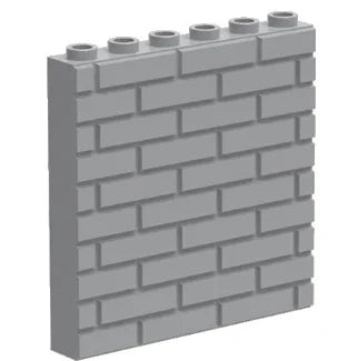 DIY Wall Panel 1×6×5 Building Block Set - 10-Piece Enlighten Brick Compatible Parts