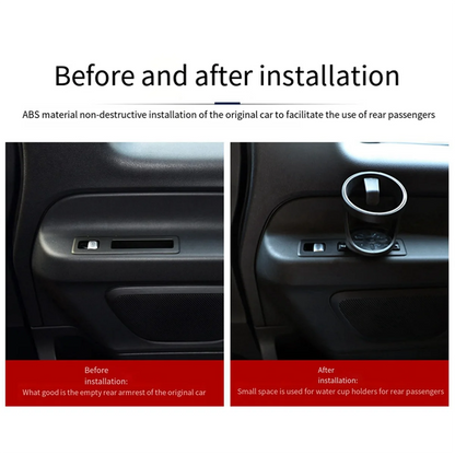 Rear 3rd Row Seat Cup Holder Frame – Compatible with Mercedes-Benz Vito W447 / V-Class V260 W448 2015–2022 Car Water Drink Holder Accessory